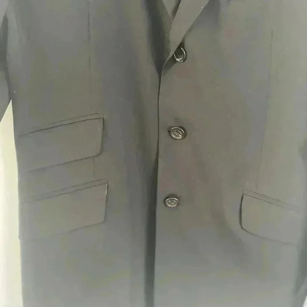 Just Cavalli Men's‎ Black Three Buttons Blazer Sport Coat US 46 IT 56